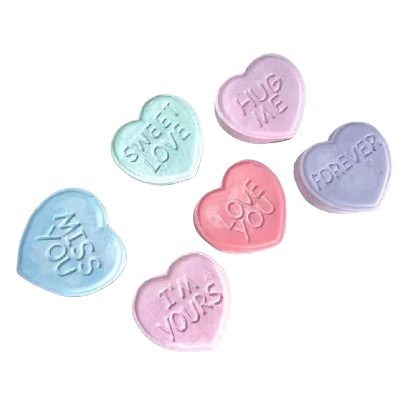 الشموع على شكل قلب ماكارون في الهواء المكتبي Item Picture