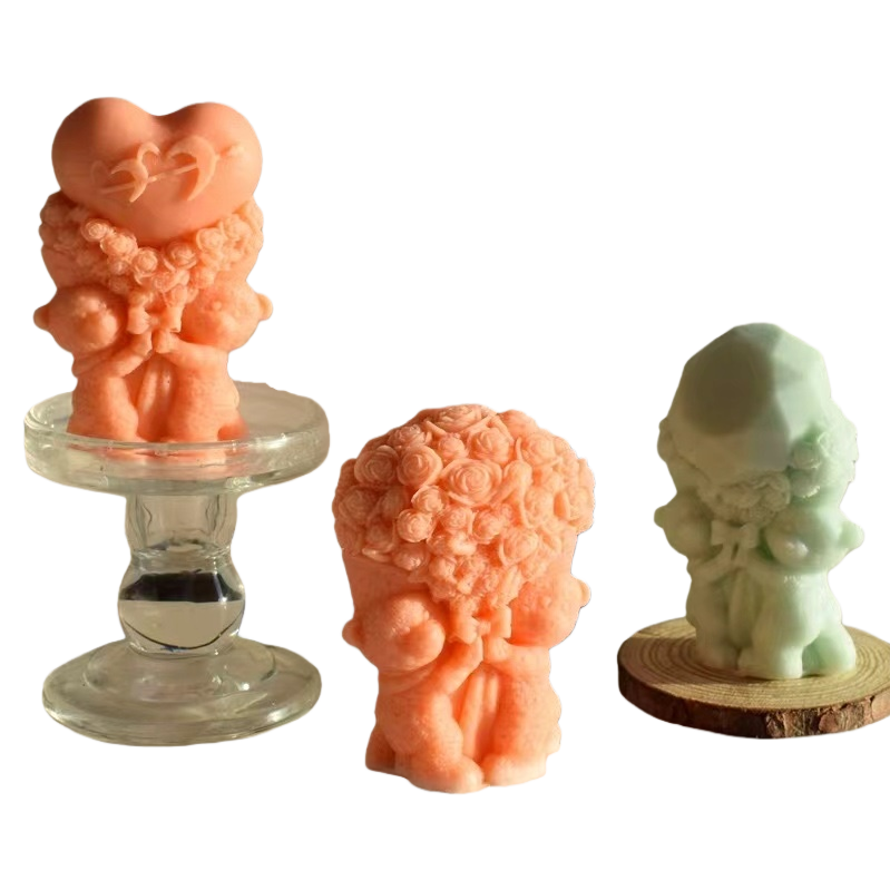 Sculptural candle ornaments, creative home decoration, scented candle art displays Item Picture