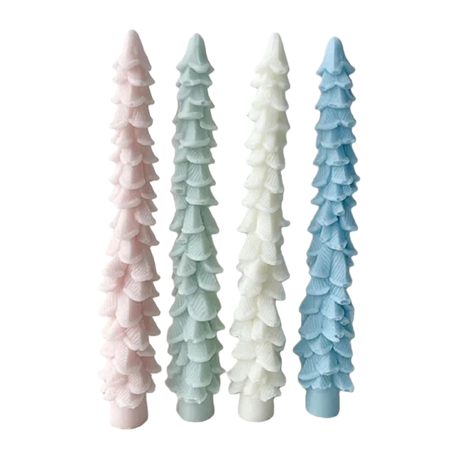 Christmas tree-shaped candles, festive decorative scented candles, 180g Item Picture