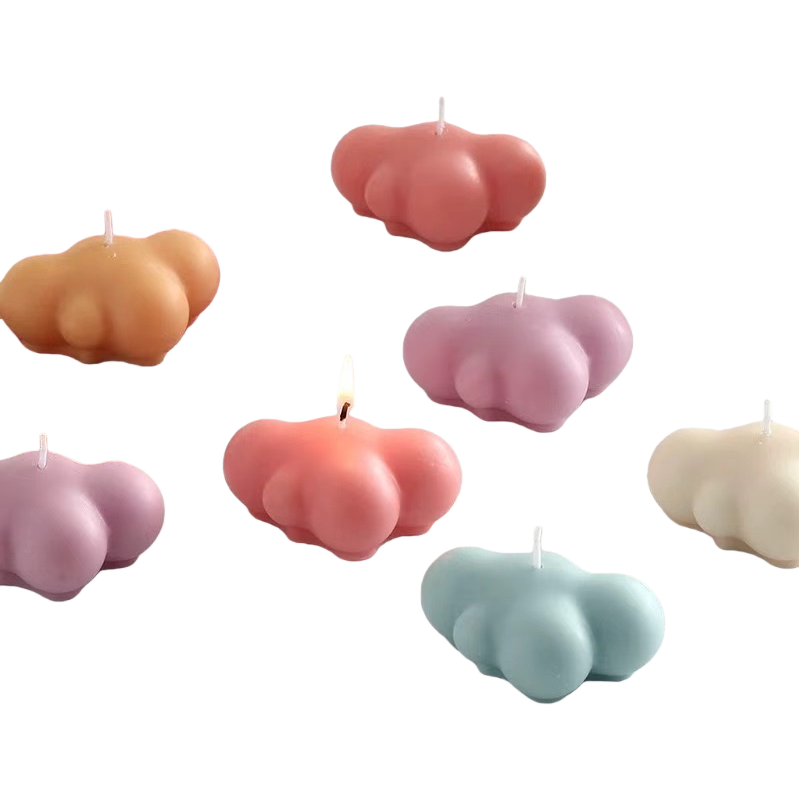 Cloud-shaped scented candles, exquisite home decoration items, soothing and relaxing ambient lighting Item Picture