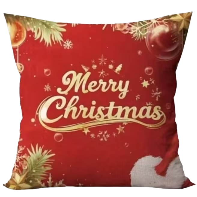 Festive decorative throw pillows, soft furnishings for living rooms and bedrooms, fabric cushions, and home atmosphere decor Item Picture