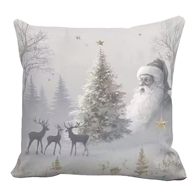 Christmas-themed plush throw pillows are soft and cute home items for festive decoration in the living room and bedroom Item Picture