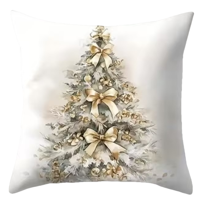 Christmas tree patterned plush throw pillows are soft and cute home furnishings for living room and bedroom decoration Item Picture