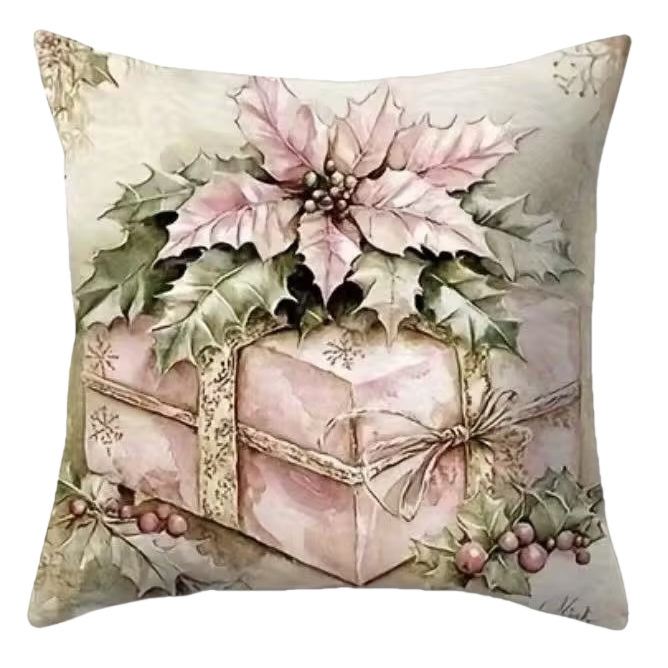 Christmas-themed plush throw pillows are cute gifts for festive home decoration and soft furnishings Item Picture