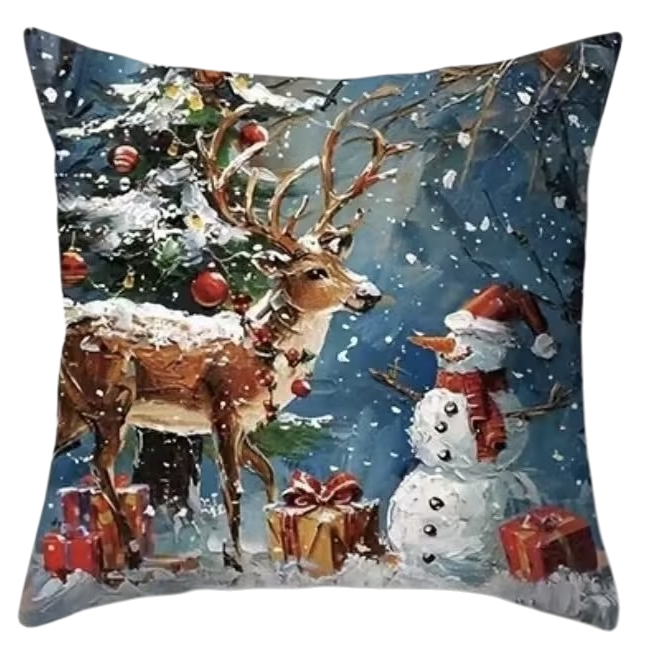 Christmas-themed thickened velvet throw pillows are the top choice for home decoration and gift-giving during the holiday season Item Picture