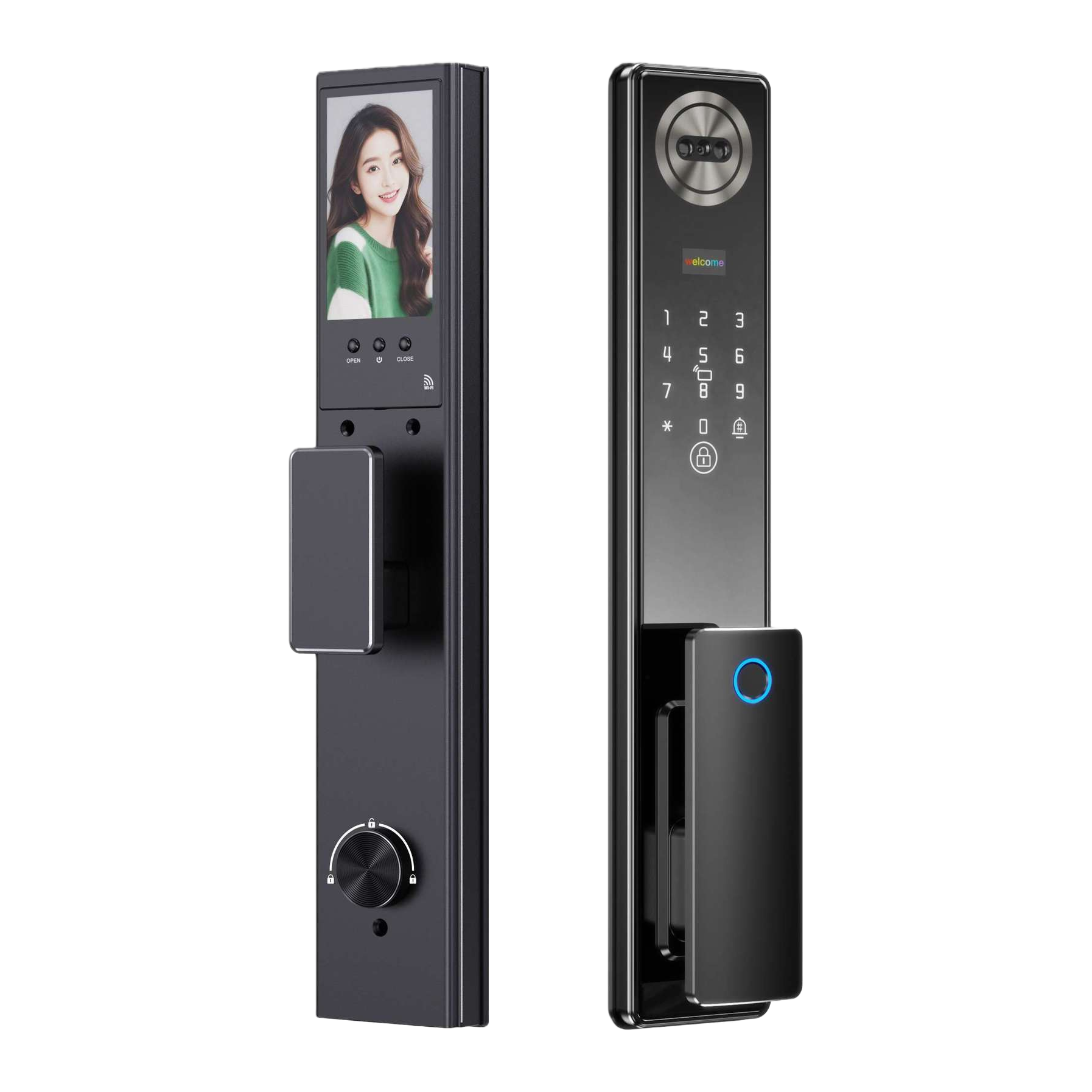 Smart door lock, stainless steel electronic anti-theft lock, household entrance door lock Item Picture