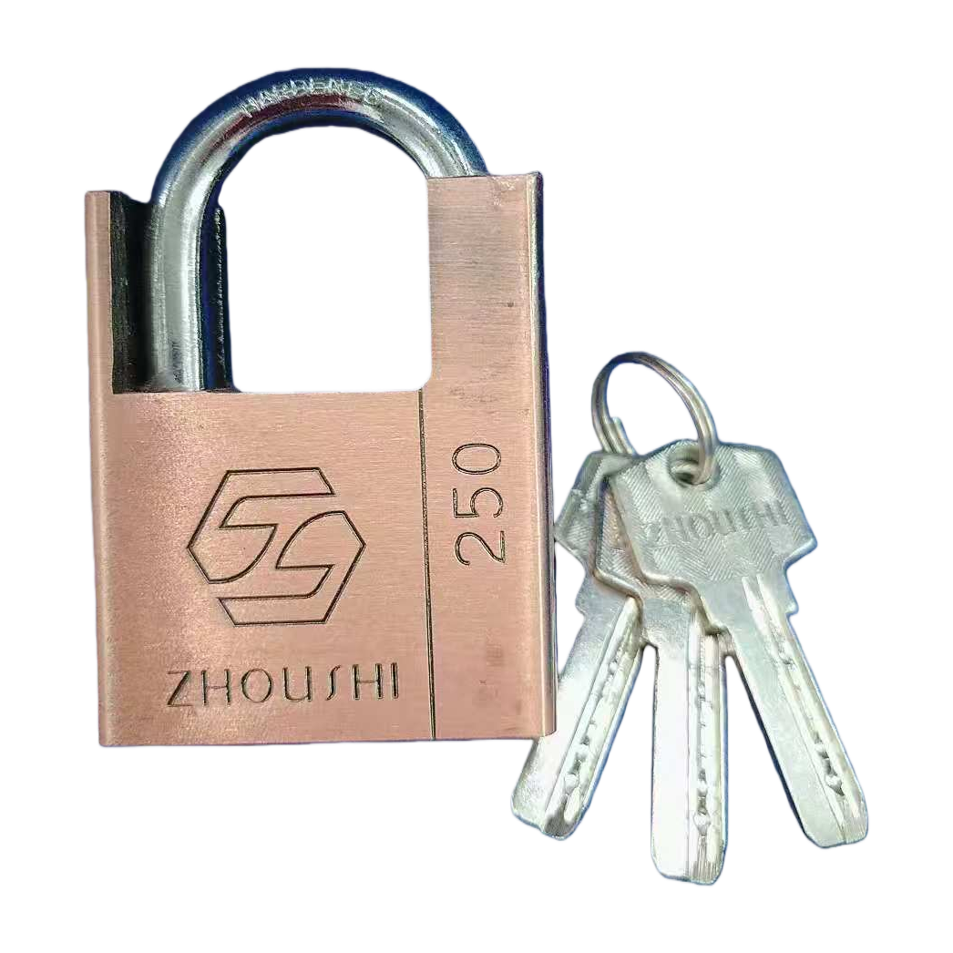 Бронзовый замок с ключами, охранный замок 2, домашний офисный замок Item Picture