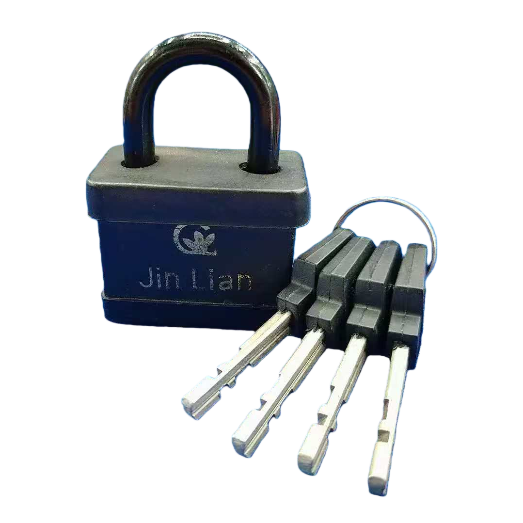 Candado negro con llave cerradura antirrobo candado de metal home office general Item Picture
