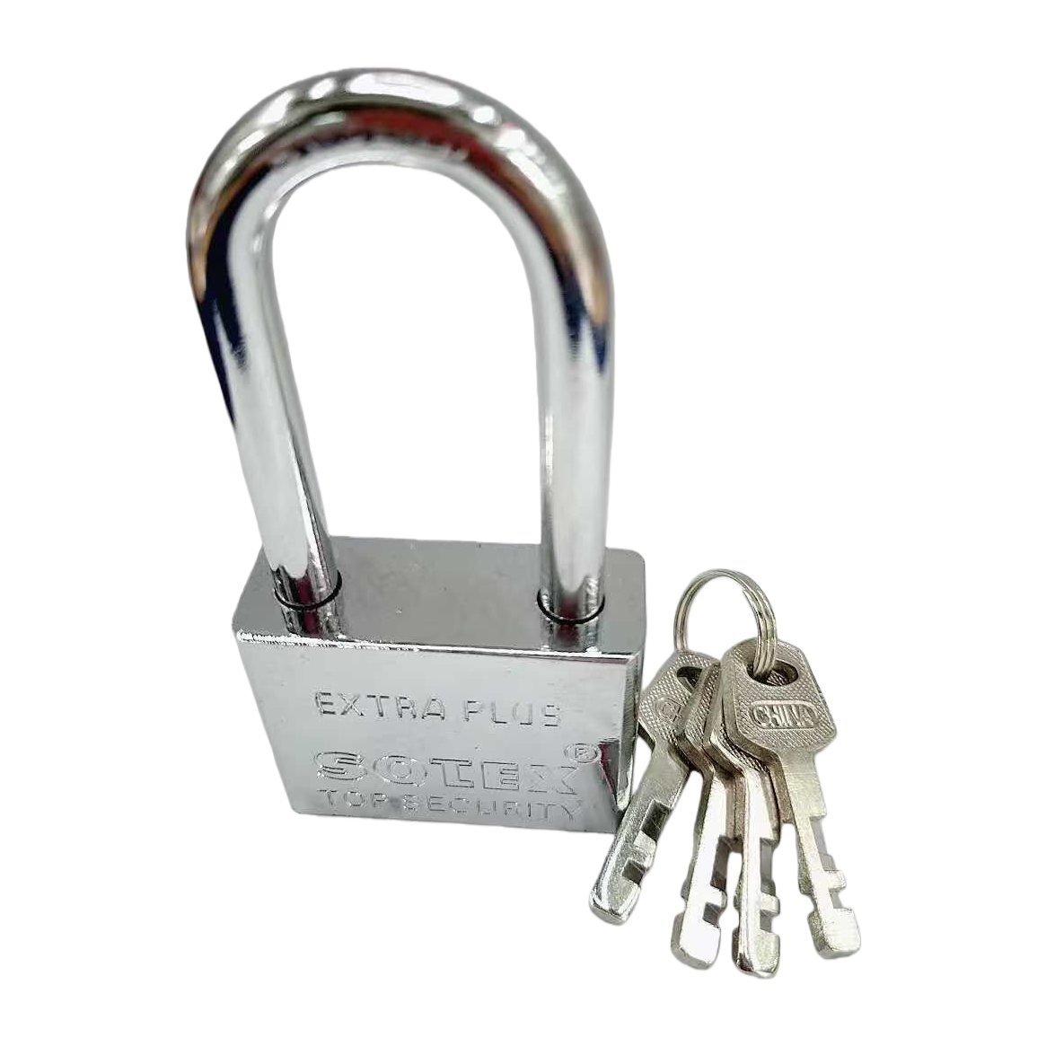 Thickened zinc alloy metal padlock with double key, specially designed for household security doors, cabinets and drawers Item Picture