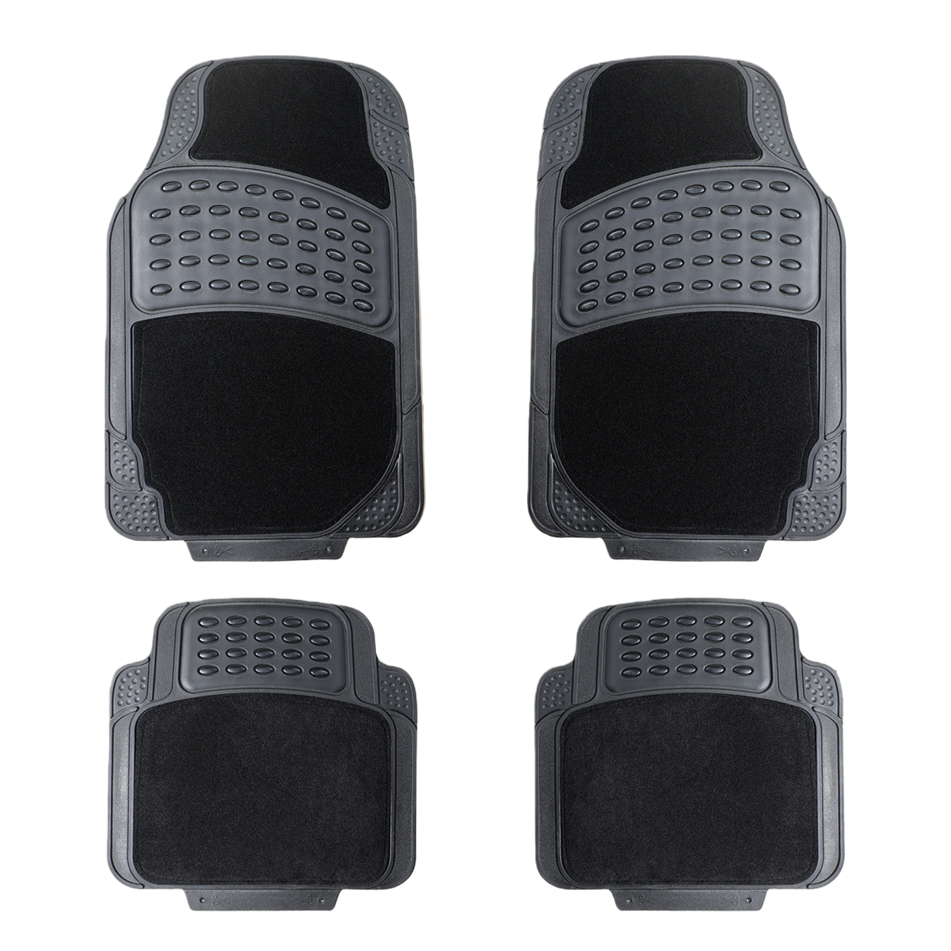 Four-hole four-piece set PVC car floor MATS, car MATS, universal anti-slip MATS for interior use, waterproof floor MATS, heat-resistant protective MATS