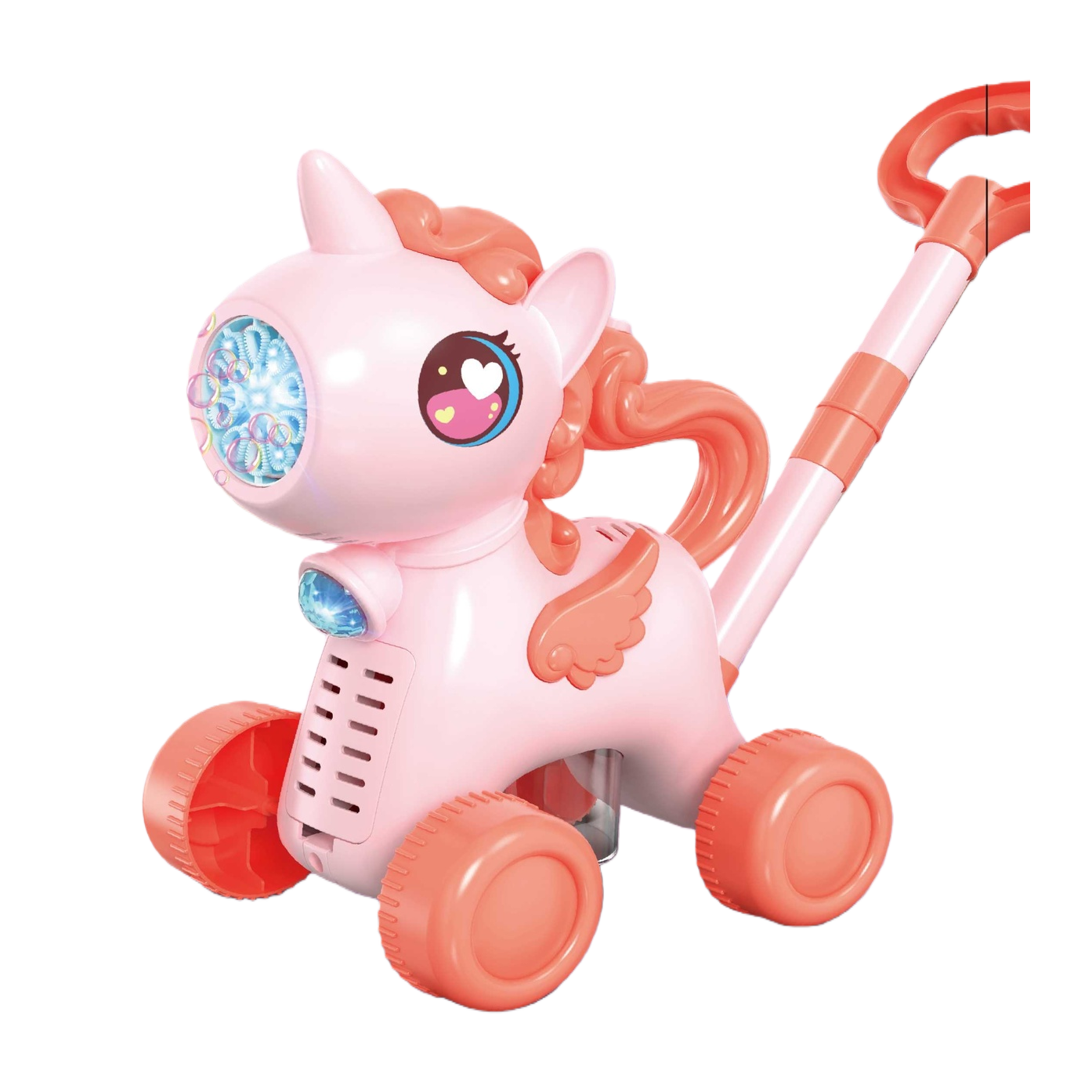 Cute pony-shaped bubble machine toy, children's educational bubble toy Item Picture