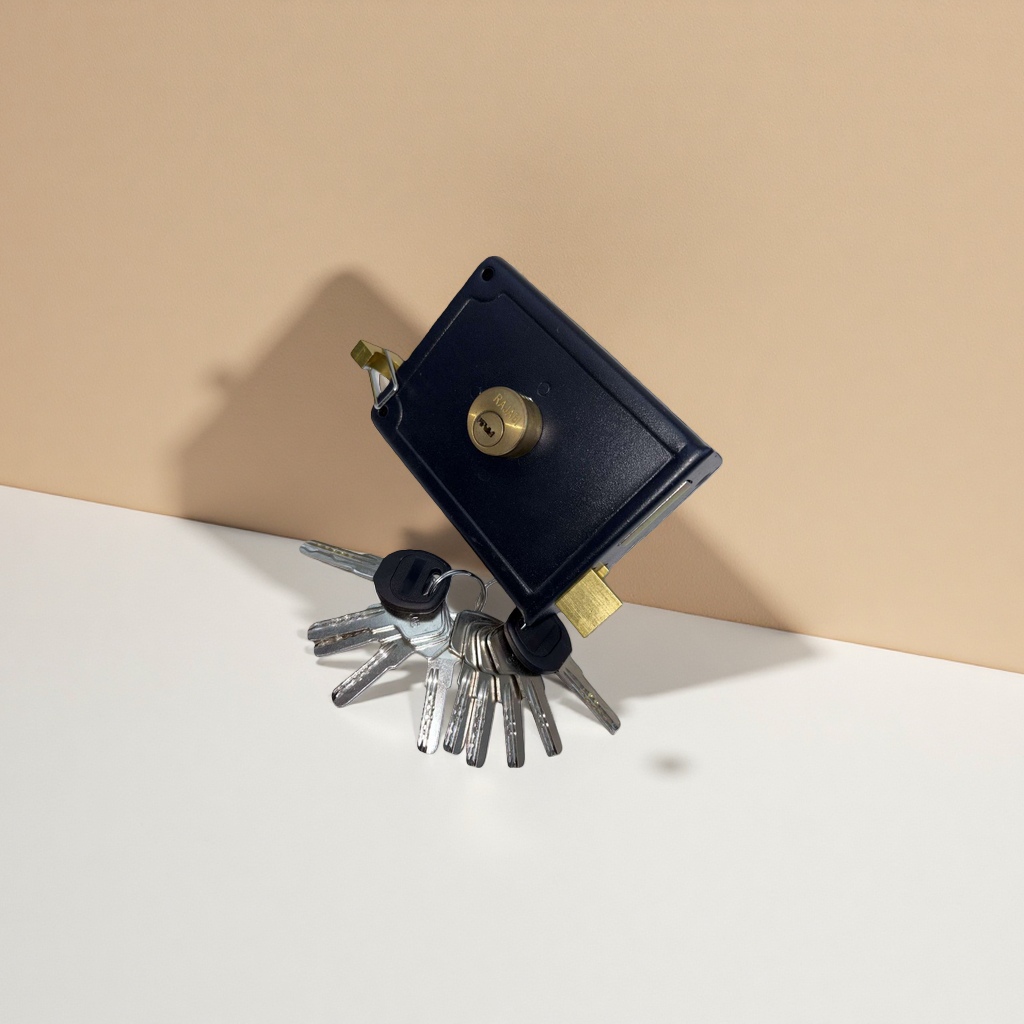 Lock set, lock box plus key, metal anti-theft door lock, hardware accessories