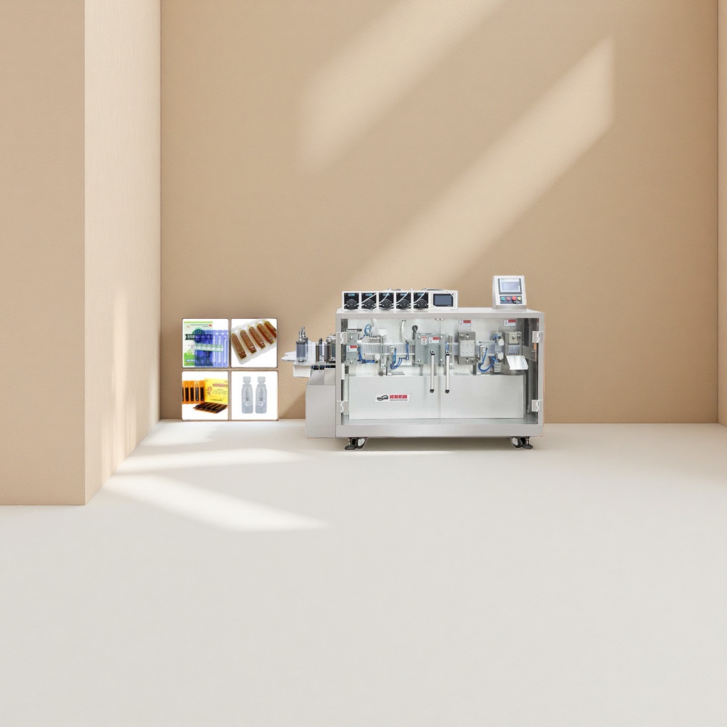 The filling machine is a fully automatic liquid filling equipment suitable for food, medicine and daily chemicals