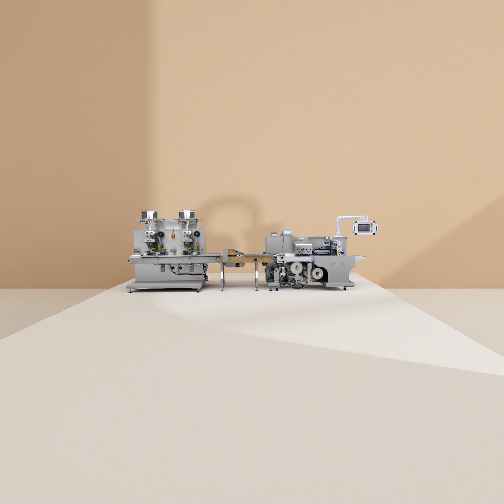 Industrial-grade automated packaging equipment with metal body, universal for food and medicine details Picture