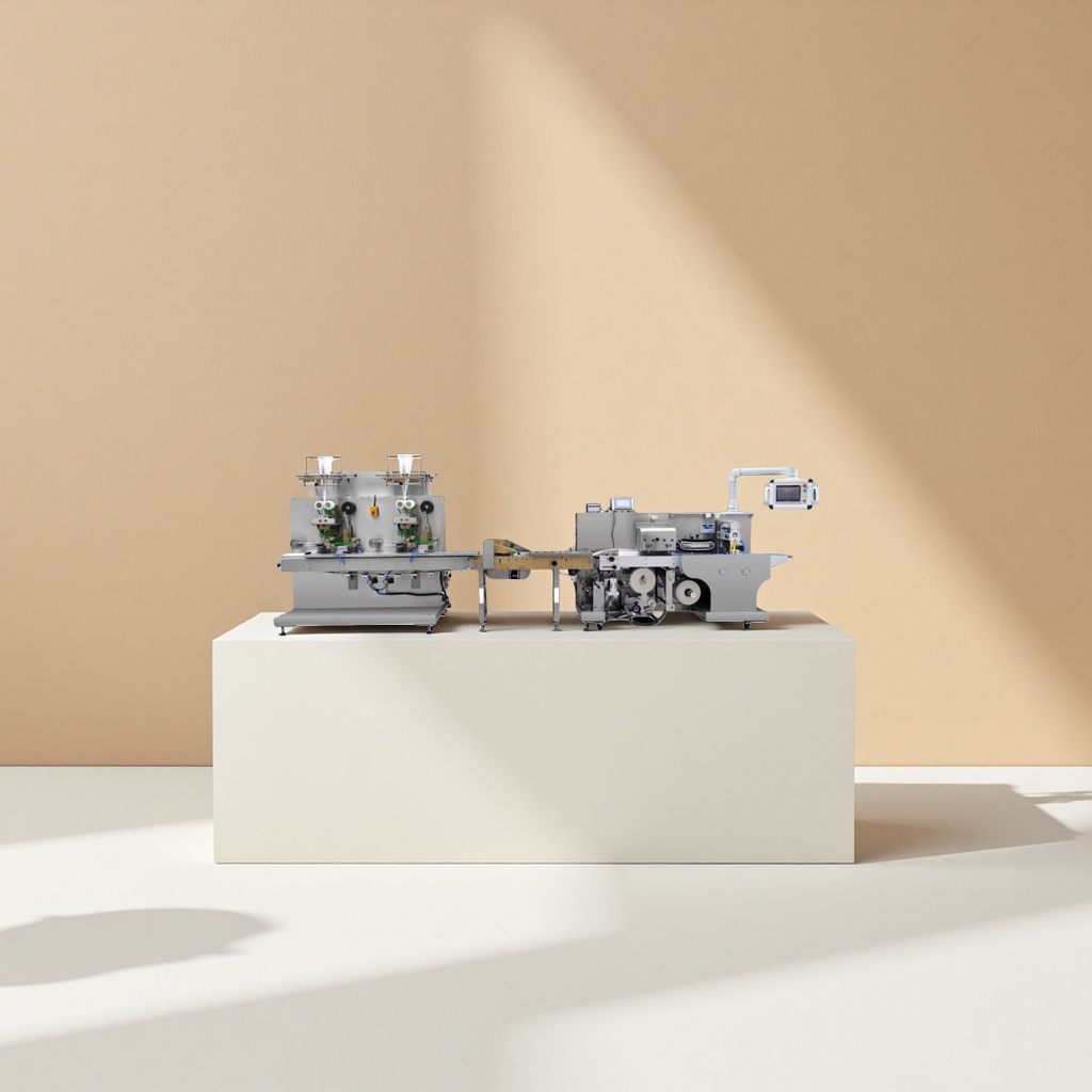 Industrial-grade automated packaging equipment with metal body, universal for food and medicine