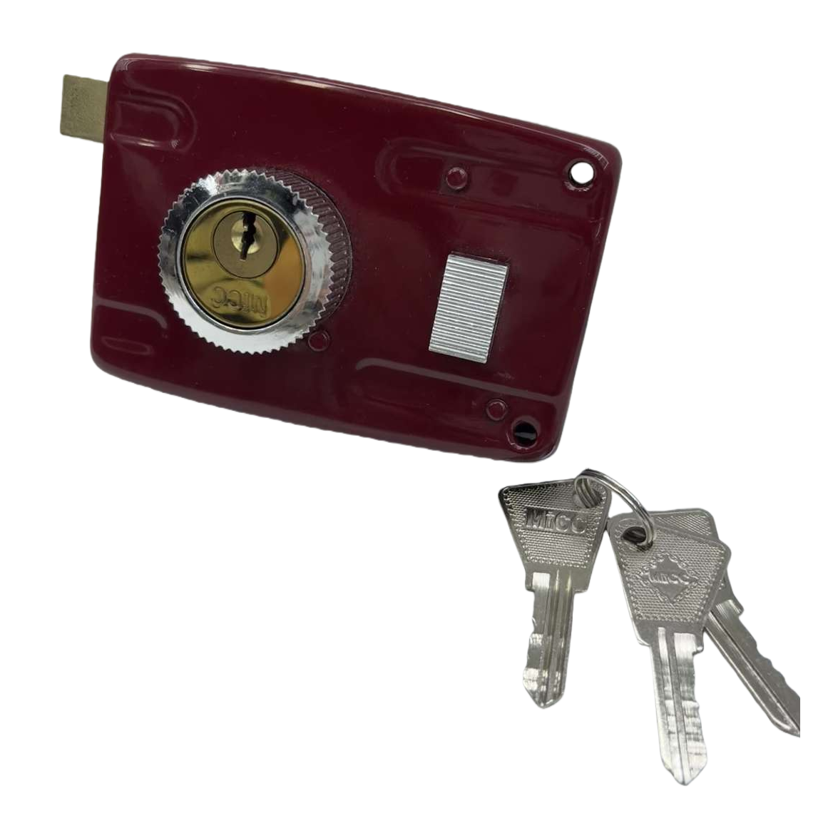 Red lock with silver key lock key set for household anti-theft door lock Item Picture