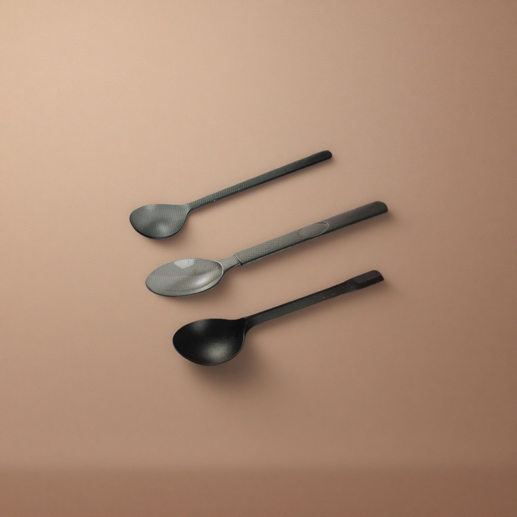 Metal spoon, stainless steel long-handled spoon, 15cm, household kitchen spoon, multi-functional stirring spoon Specification image