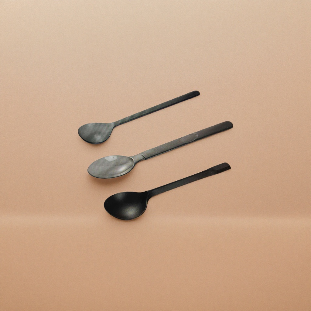 Metal spoon, stainless steel long-handled spoon, 15cm, household kitchen spoon, multi-functional stirring spoon details Picture