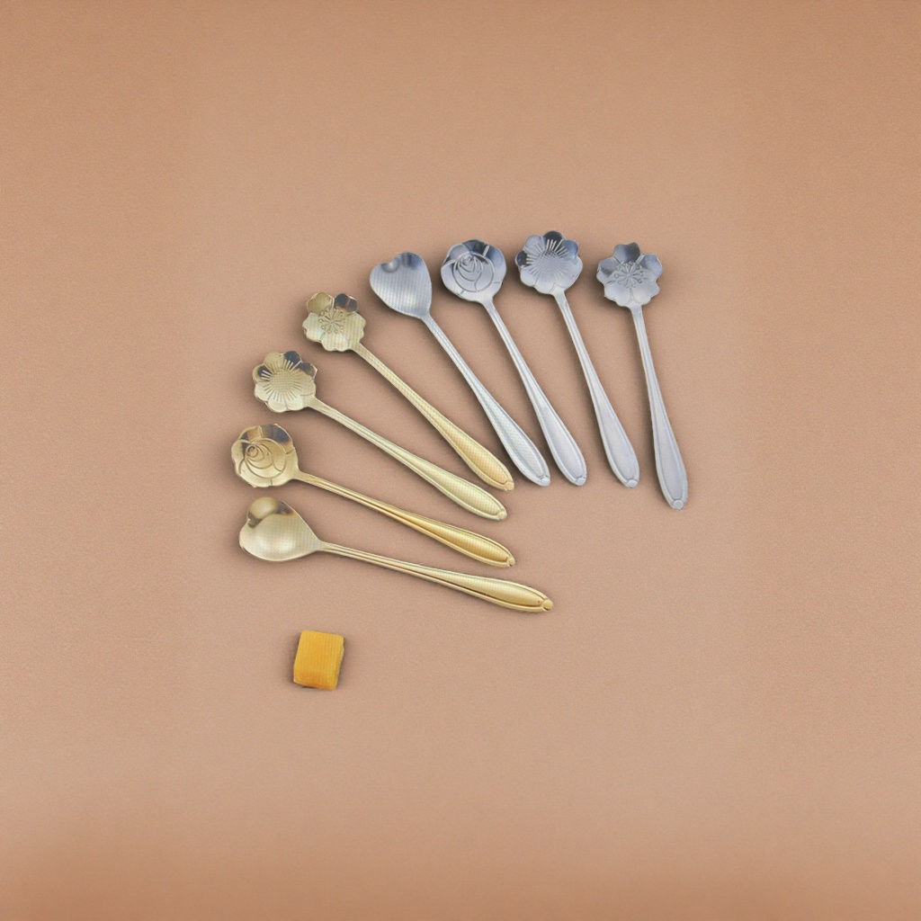 Decorative metal spoons, home ornaments, tableware, creative kitchen utensils details Picture