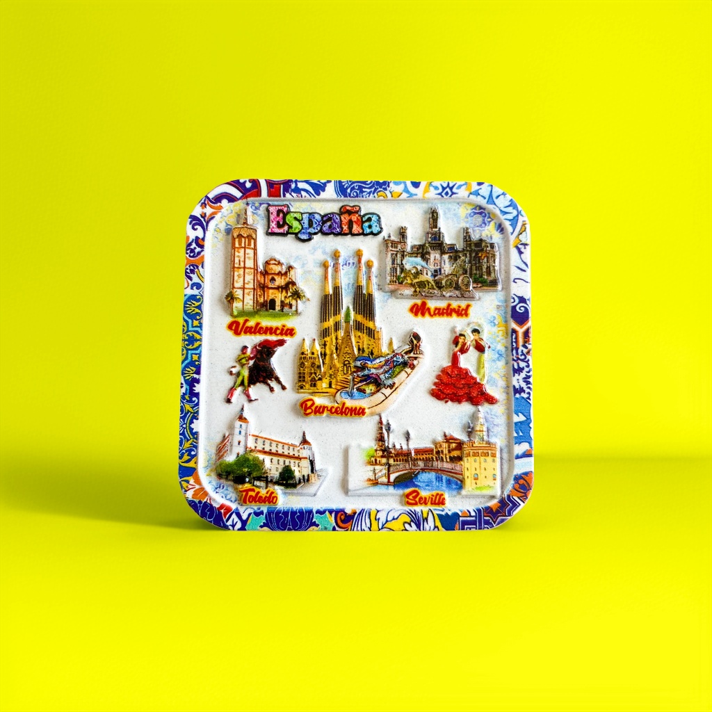 Spanish-themed fridge magnets and magnetic stickers for home and office decoration Application Scenario