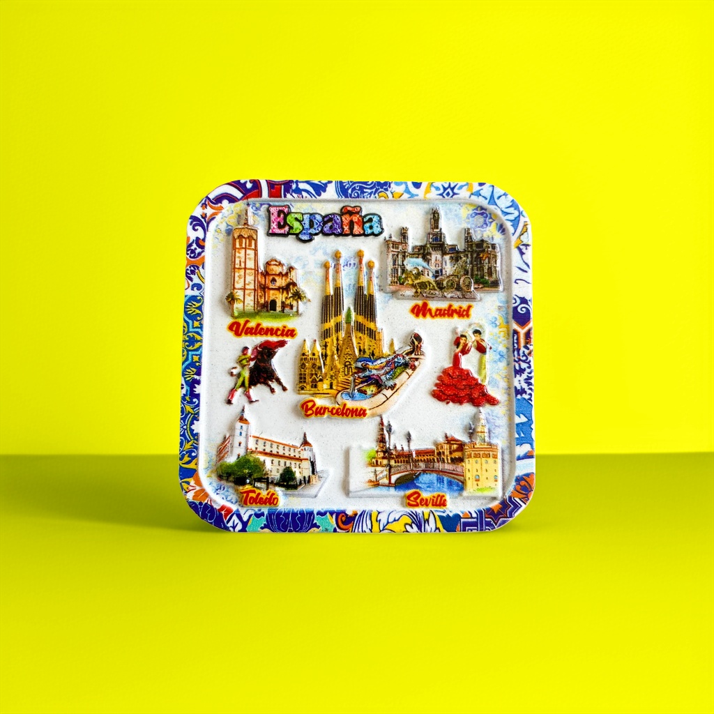 Spanish-themed fridge magnets and magnetic stickers for home and office decoration