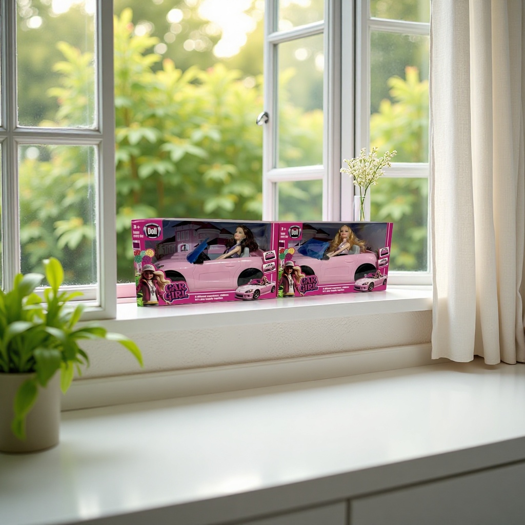 The car girl doll set includes a variety of accessories that can be changed Application Scenario