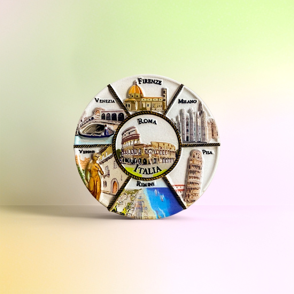 Italian city landscape souvenir magnetic stickers with landscape patterns for home refrigerators details Picture