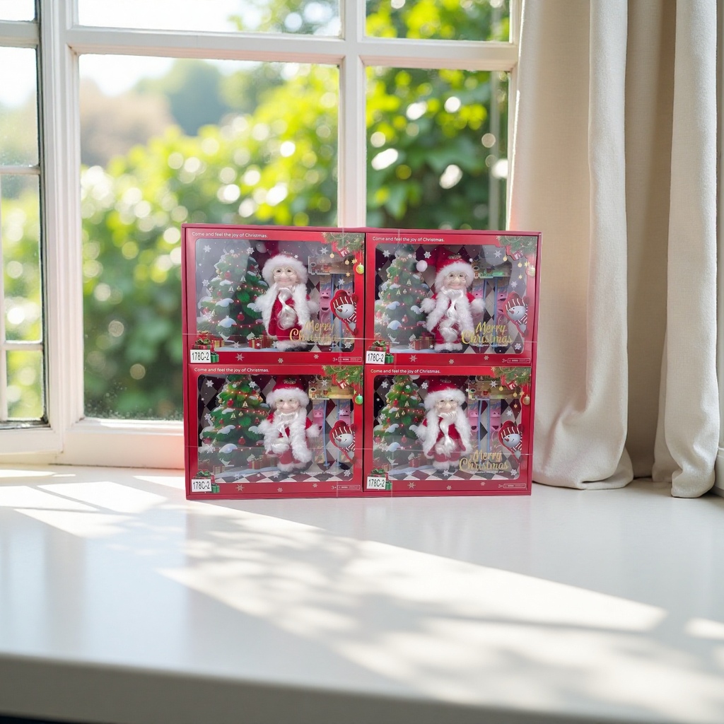 Santa Claus plush toy, a festive decorative item Application Scenario