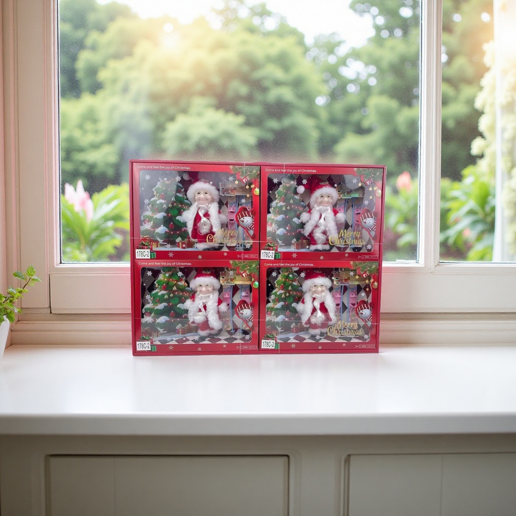Santa Claus plush toy, a festive decorative item Specification image