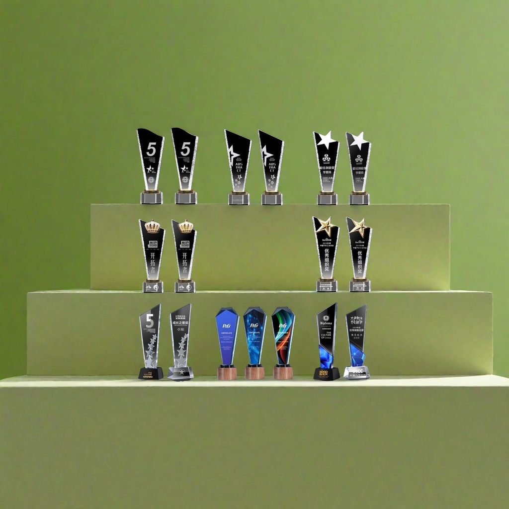 Customized metal gold-plated trophy, 10-inch award ceremony prize details Picture