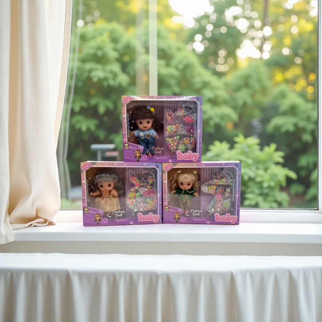 6-inch Candy Candy Doll baby Fashion Doll baby Purple Theme three-box set