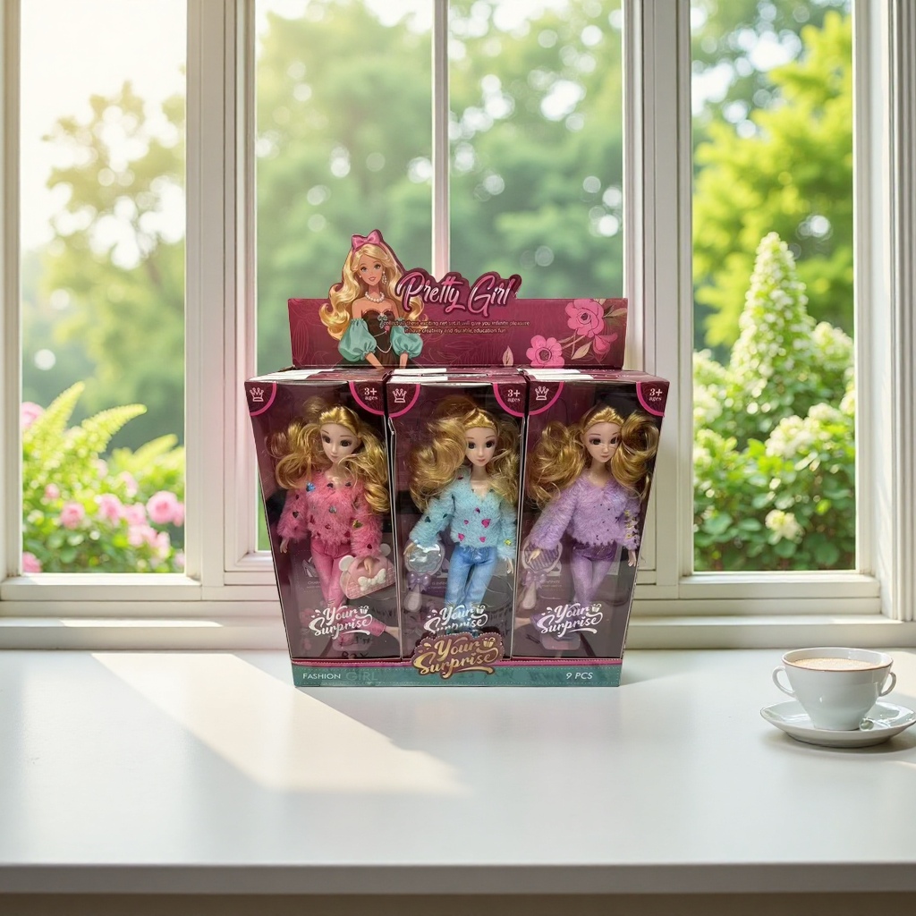 Pretty Girl series Fashionable toy doll set Specification image