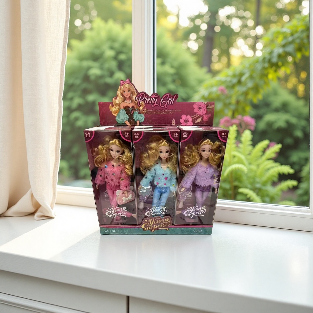Pretty Girl series Fashionable toy doll set