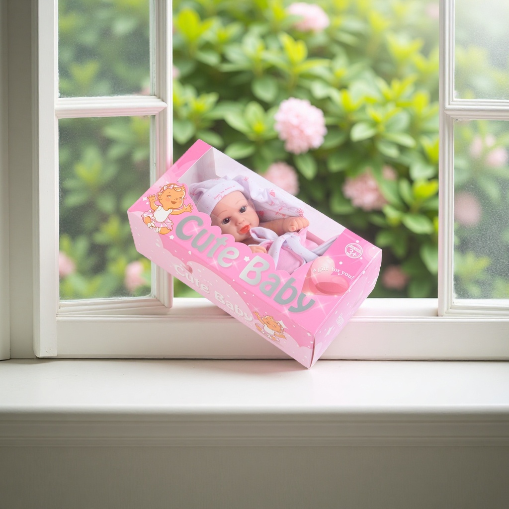Pink packaging box baby doll simulation baby toys are the best choice for gifting details Picture