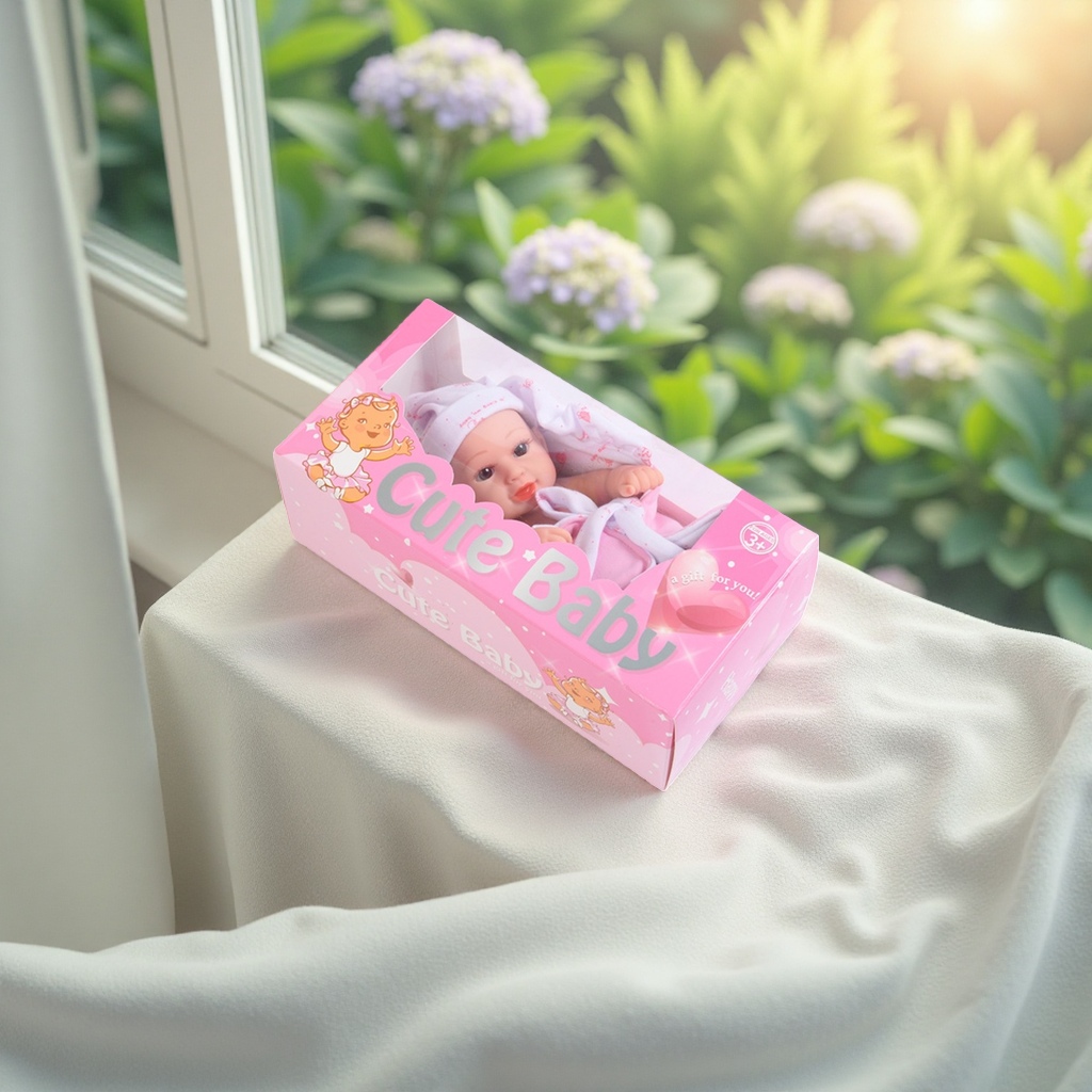 Pink packaging box baby doll simulation baby toys are the best choice for gifting Specification image