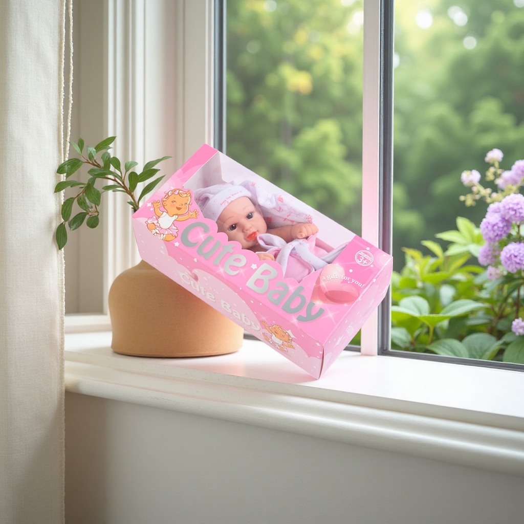 Pink packaging box baby doll simulation baby toys are the best choice for gifting Application Scenario