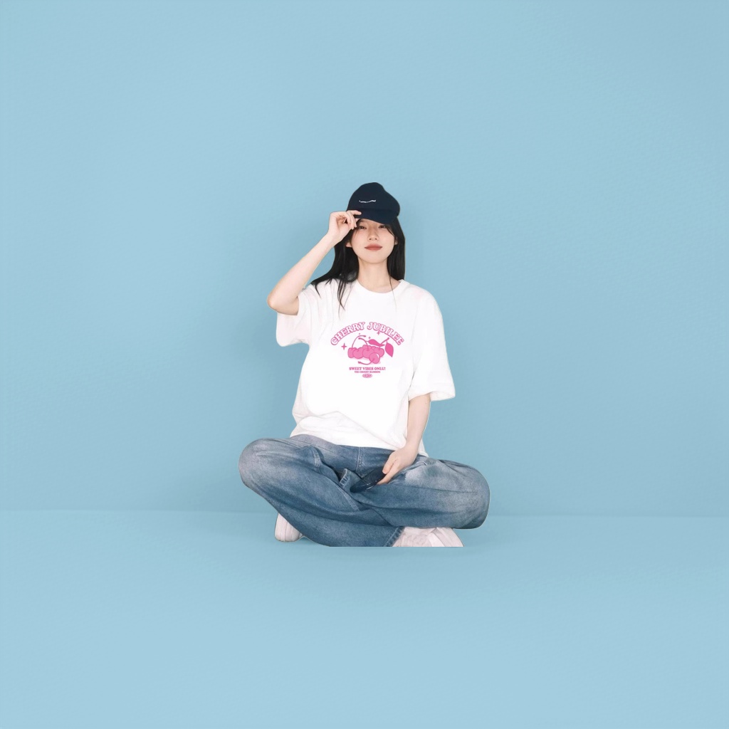 ISLANN白色T恤t恤女宽松韩版字母印花图案