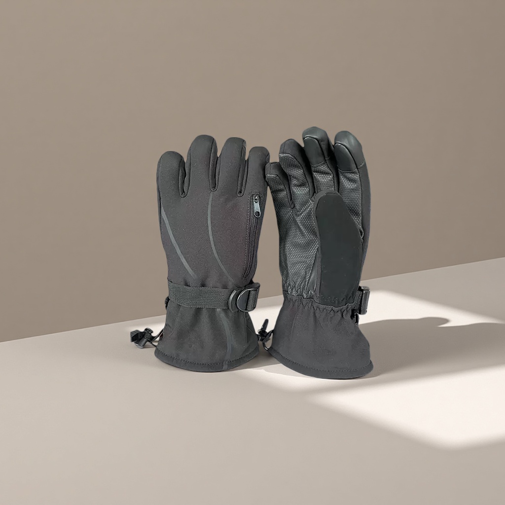 Outdoor ski gloves are windproof, waterproof, breathable, fleece and thickened Specification image