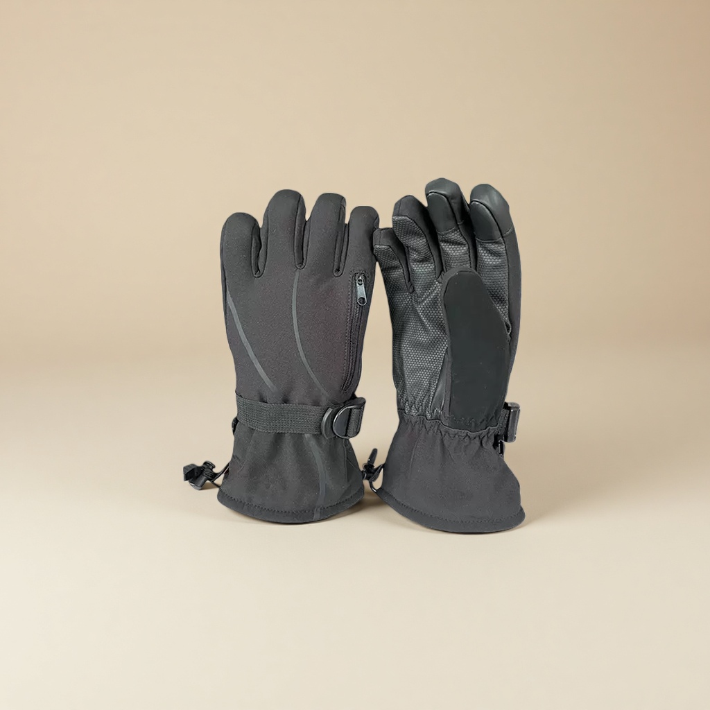 Outdoor ski gloves are windproof, waterproof, breathable, fleece and thickened