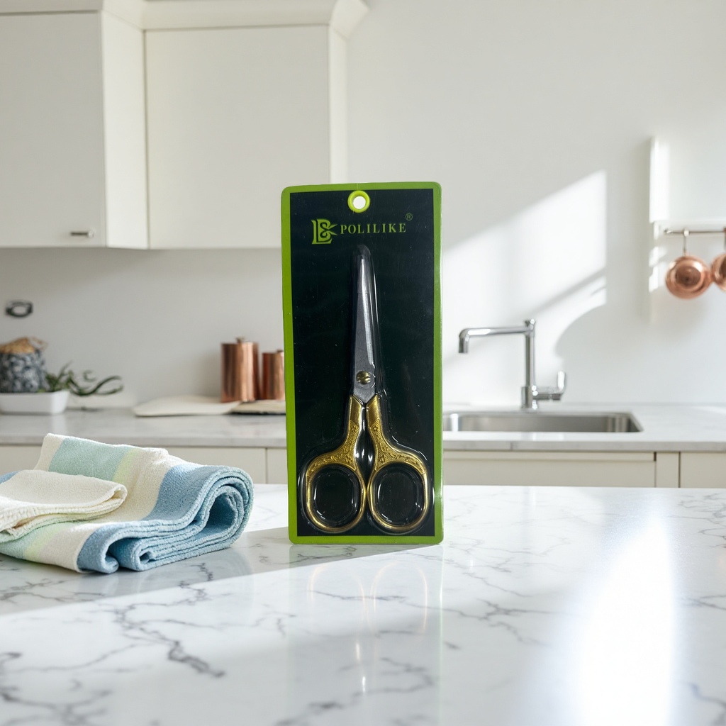 Household stainless steel scissors, 20cm sharp, fabric cutting and paper-cutting scissors Specification image