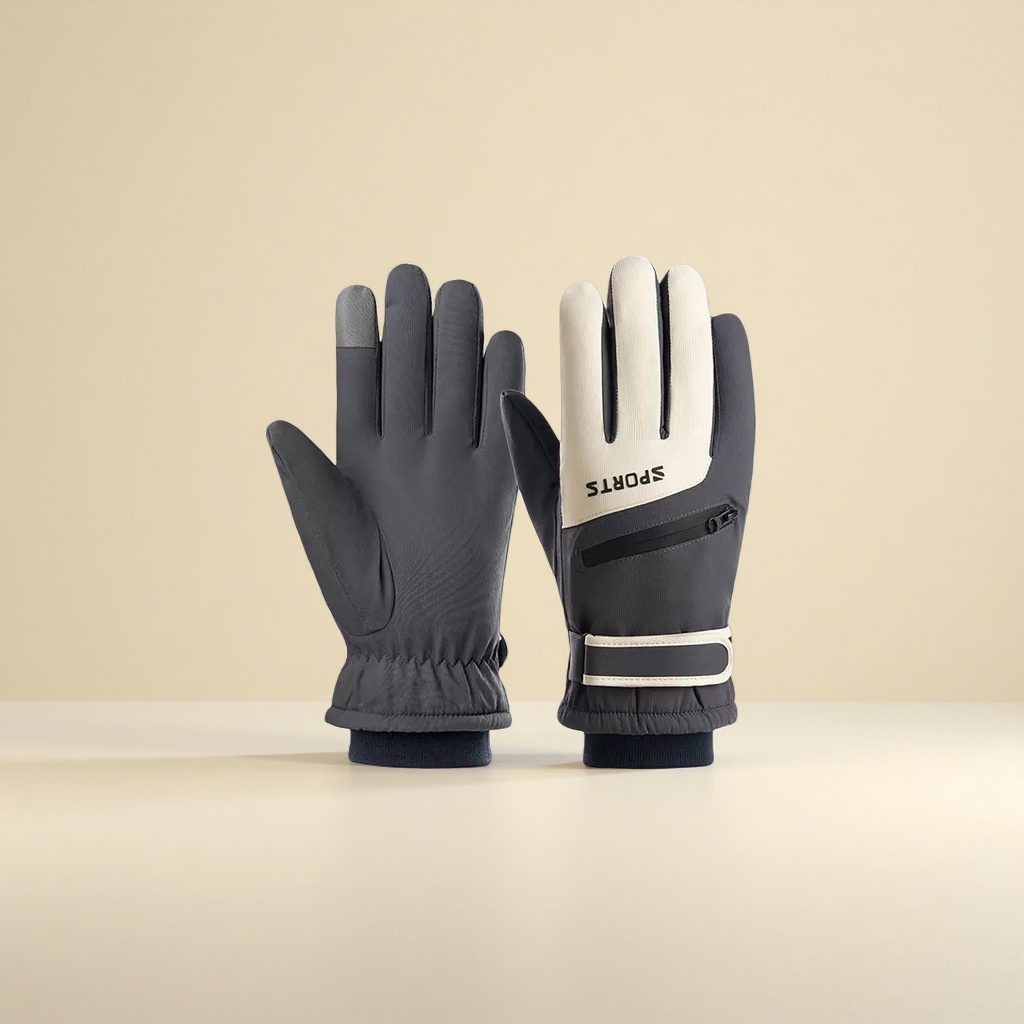 Thickened sports gloves for warmth and cold protection, suitable for cycling and fitness Specification image