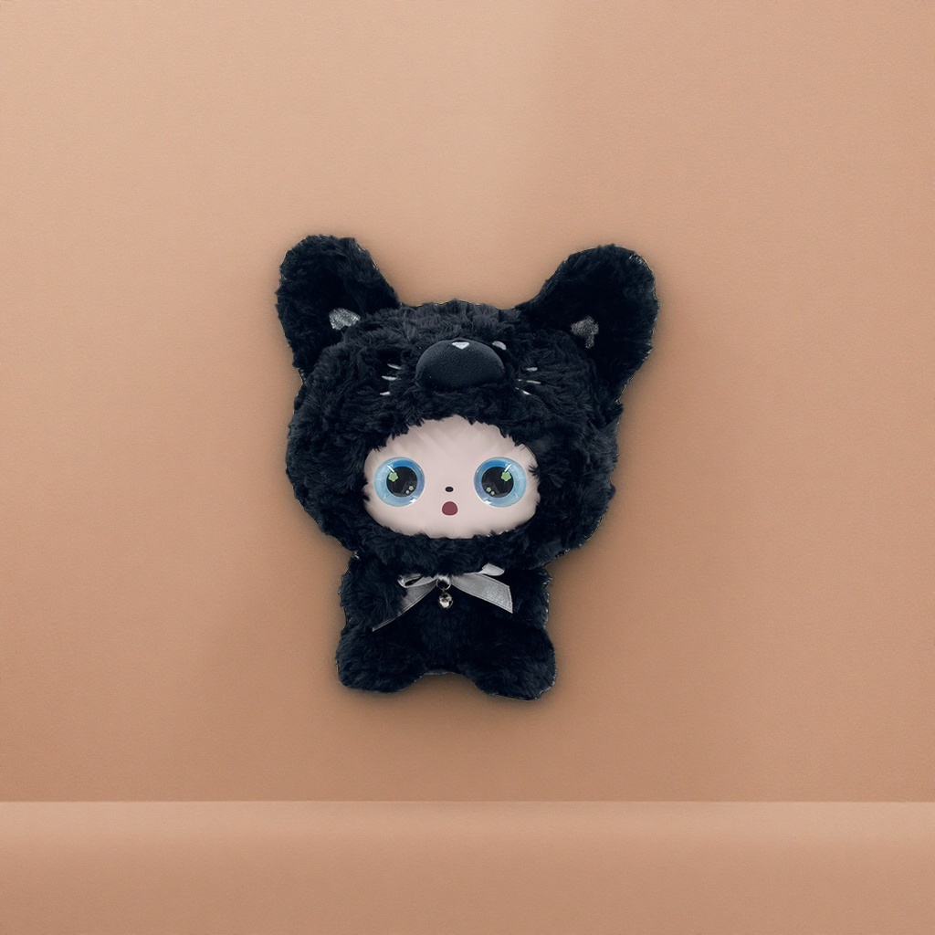 【价格另议】墨啵啵 黑色毛绒玩具可爱卡通抱枕毛绒公仔布娃娃 plush玩偶