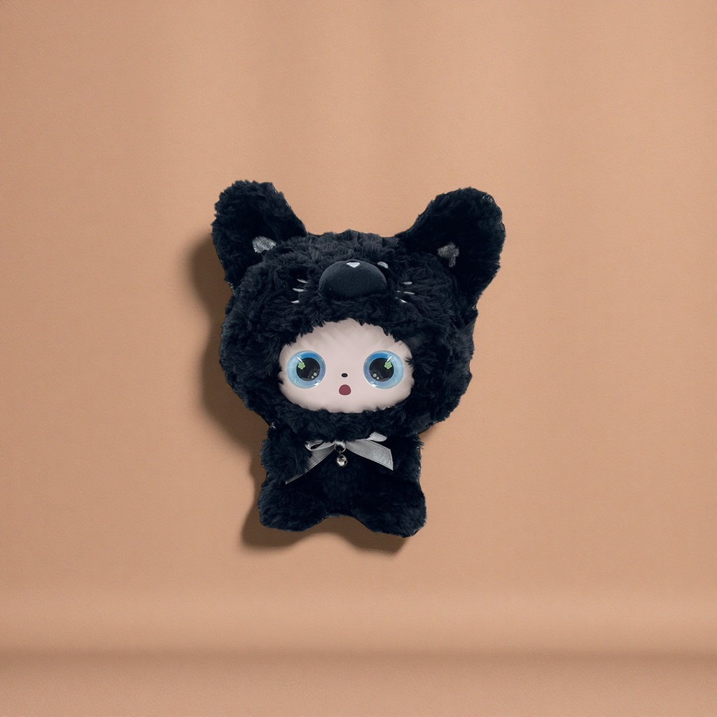Mobobo black plush toy Cute cartoon pillow plush doll plush doll Application Scenario