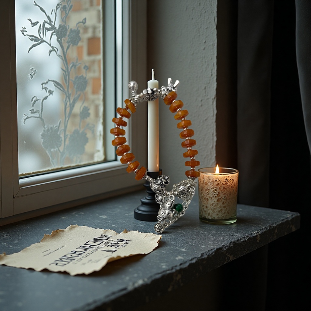 The orange bead bracelet is a fashionable, simple and versatile wrist accessory for women Application Scenario