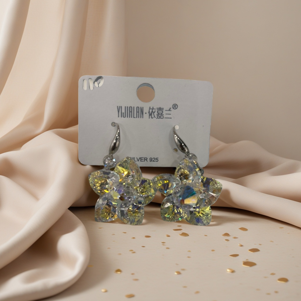 925纯银小众设计耳环一对装 日常通勤轻奢耳饰