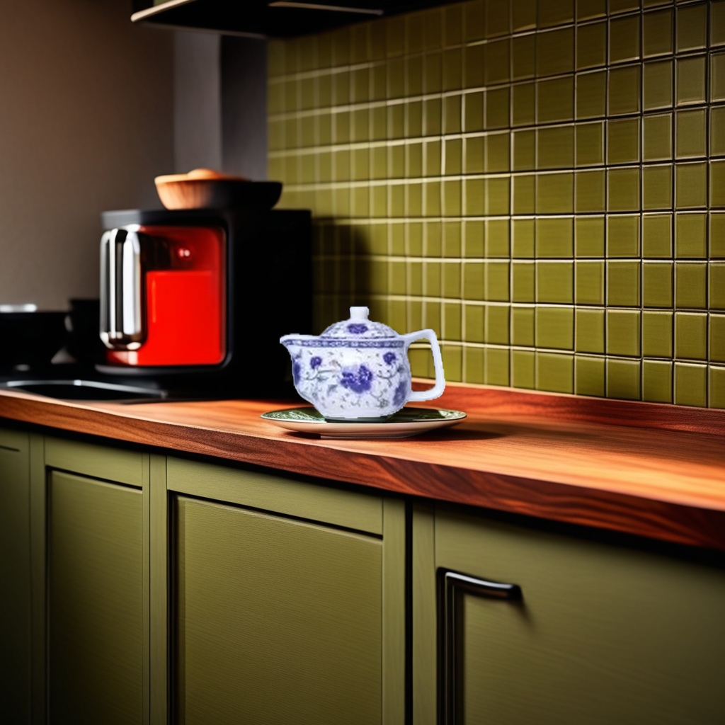 Blue and white porcelain ceramic teapot, household kung fu tea set with filter details Picture