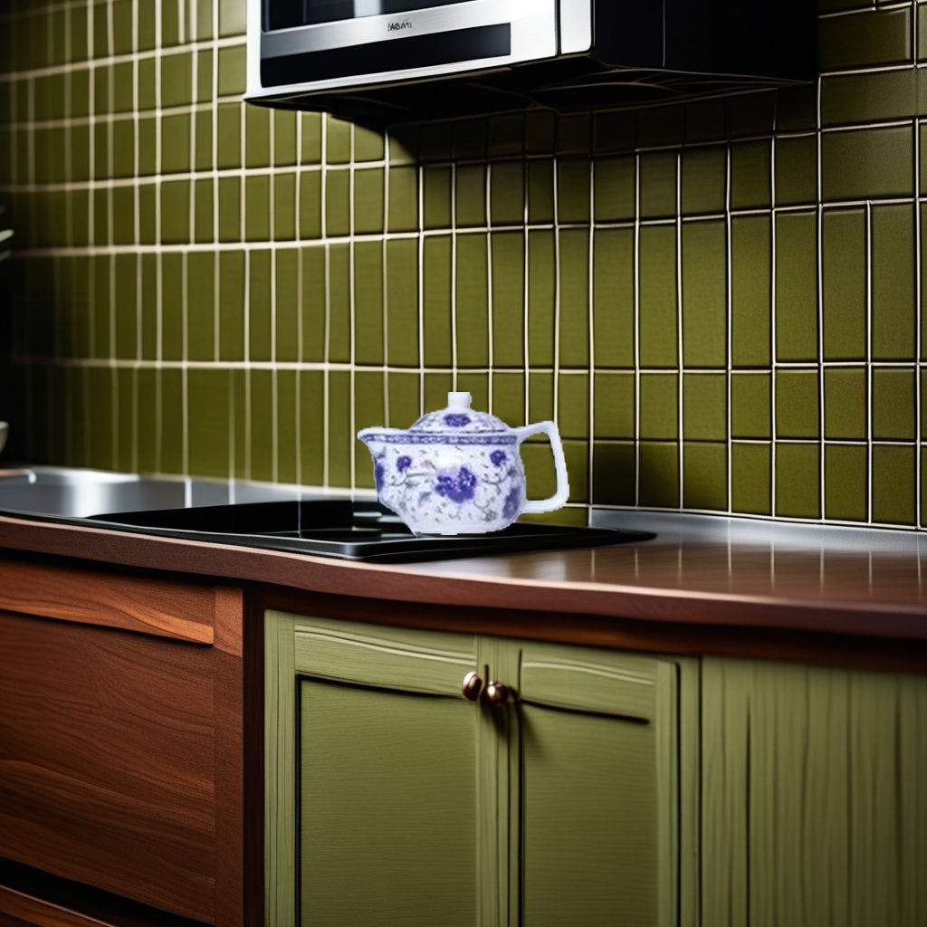 Blue and white porcelain ceramic teapot, household kung fu tea set with filter Specification image