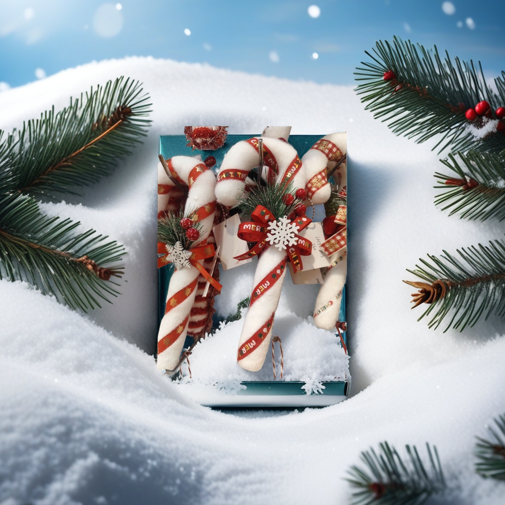 Navidad de peluche bastones azúcar colgantes decoraciones navideñas dulces lindos viento hogar puesta Application Scenario