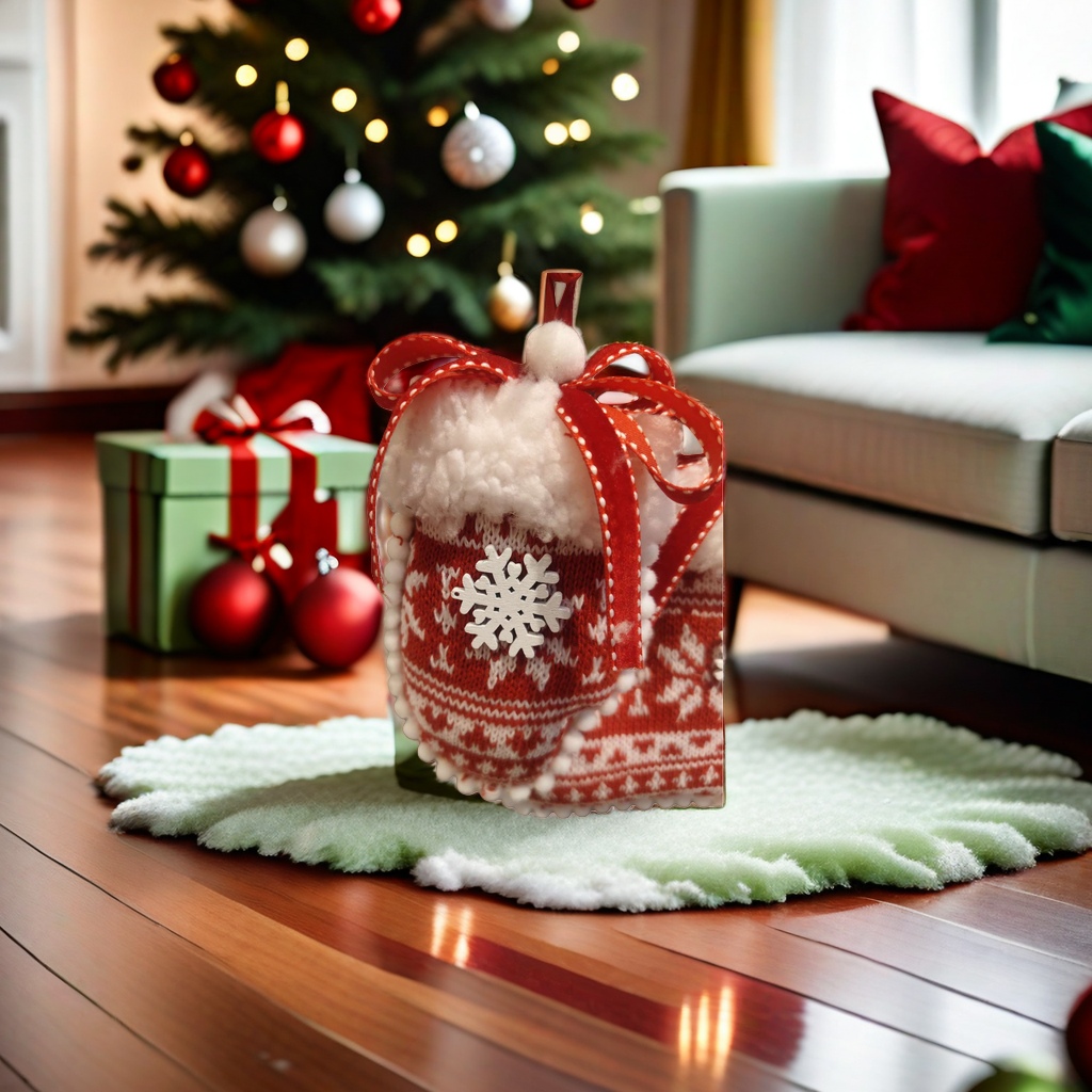 Christmas woolen sock decorative pendants, Christmas home atmosphere decoration items details Picture