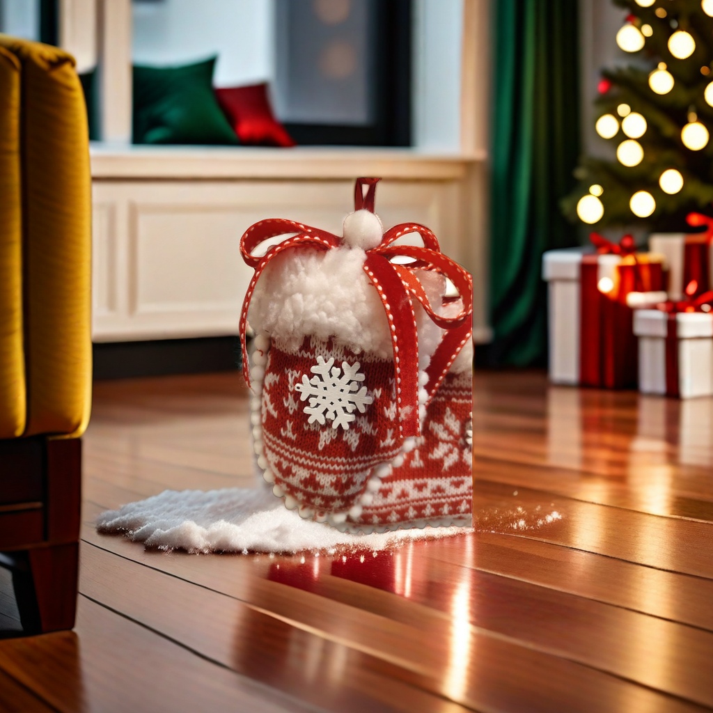 Christmas woolen sock decorative pendants, Christmas home atmosphere decoration items